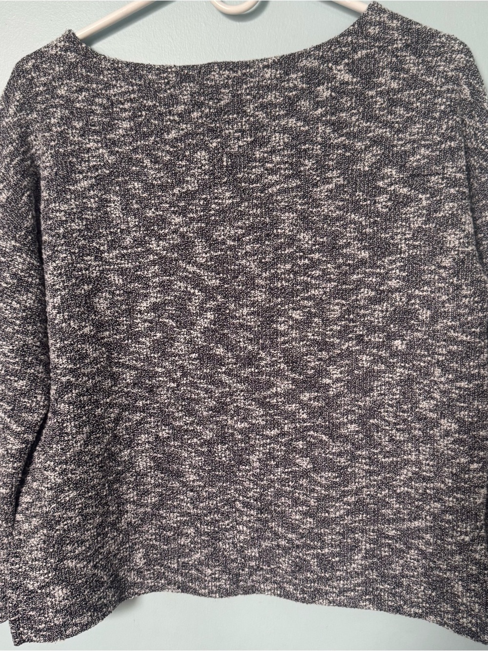 Banana Republic Black and White Tweed Pencil Sweater